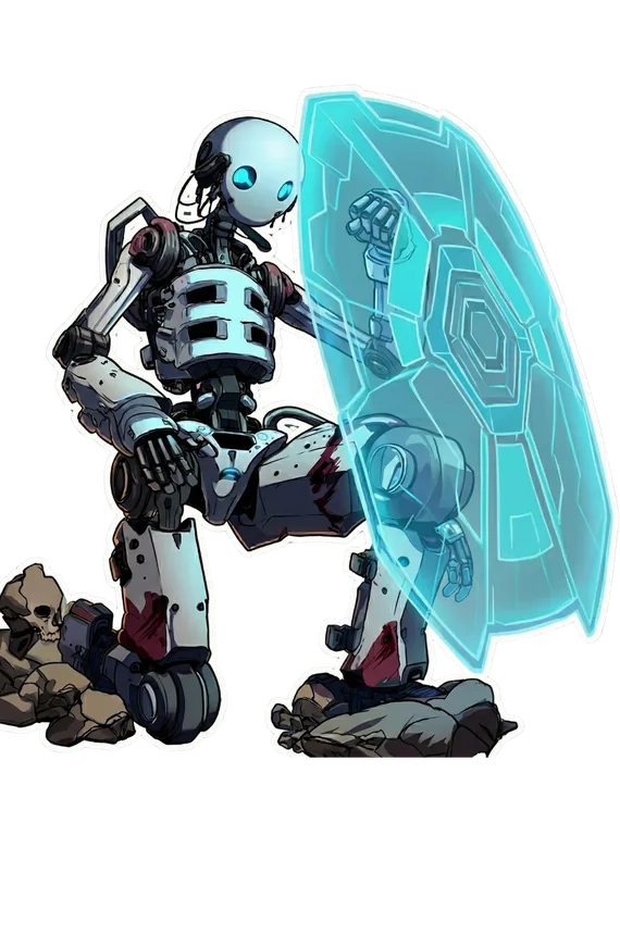 Spook — robot guardian with energy shield